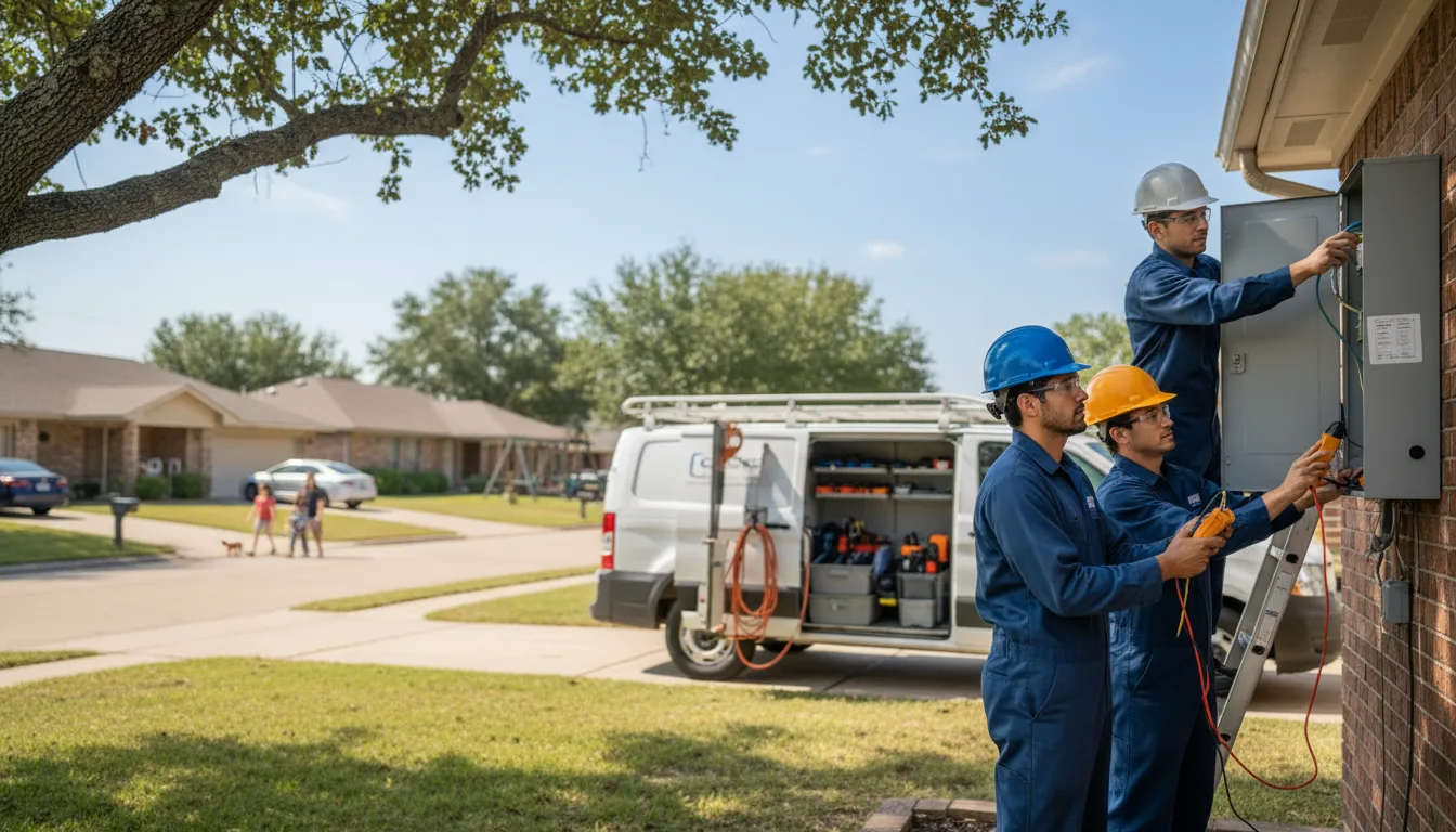 Certified electrician providing emergency electrical services in Winthrop, AR
